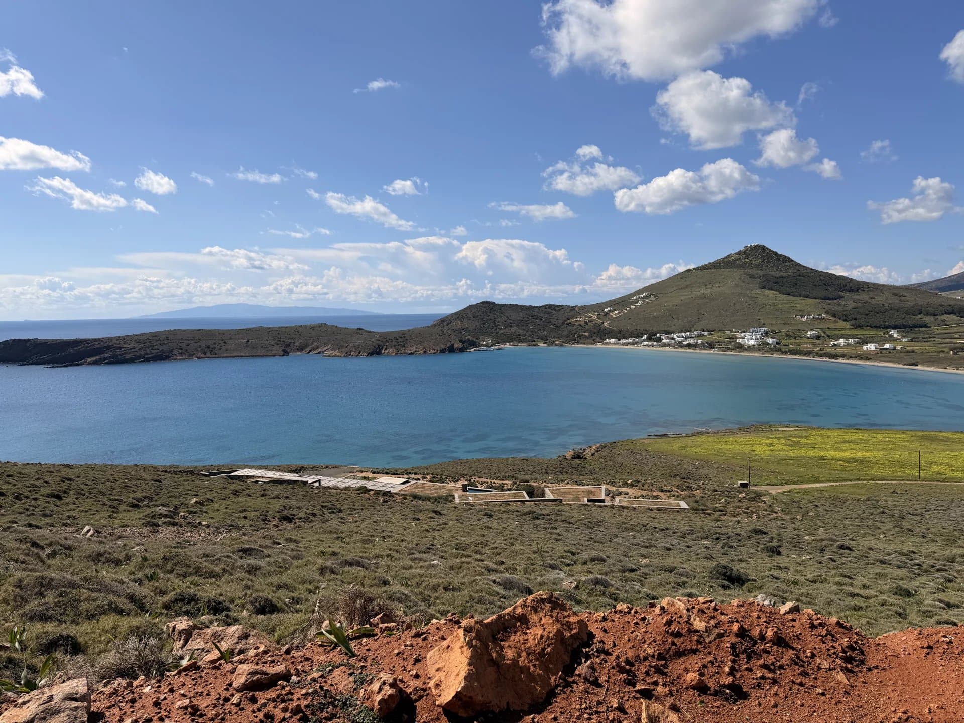 Between Sky and Sea – Rare Panoramic Plot Over Molos Bay, Paros - Image 1