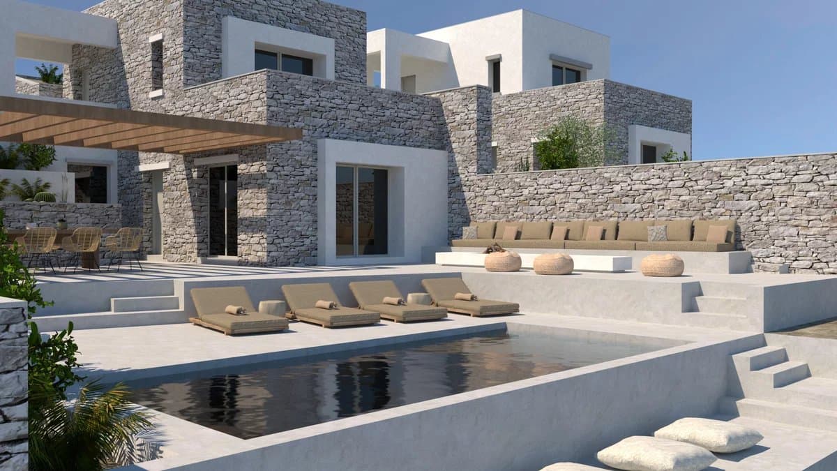 Contemporary Cycladic Villas for Sale in Grikos, Kea – Sea Views Across the Cycladic Horizon - Image 1