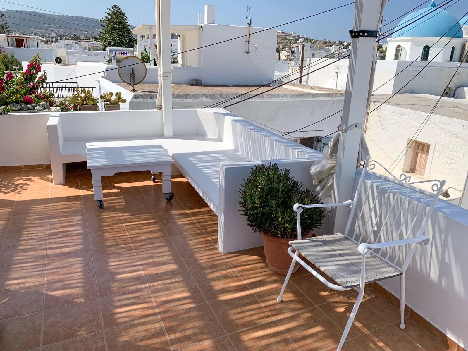 Traditional Cycladic Townhouse for Sale in the Heart of Parikia – Roof Terrace with Sea & Village Views - Image 15