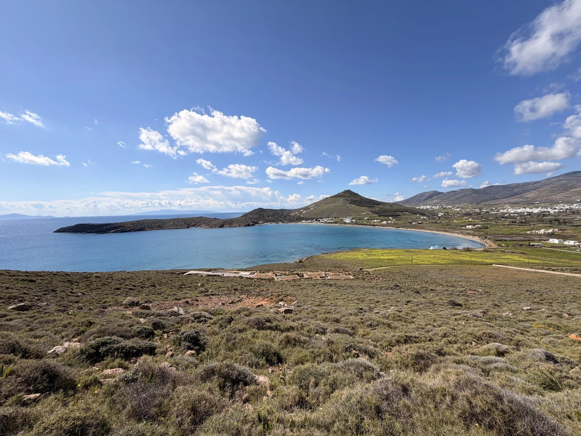 Between Sky and Sea – Rare Panoramic Plot Over Molos Bay, Paros - Image 4
