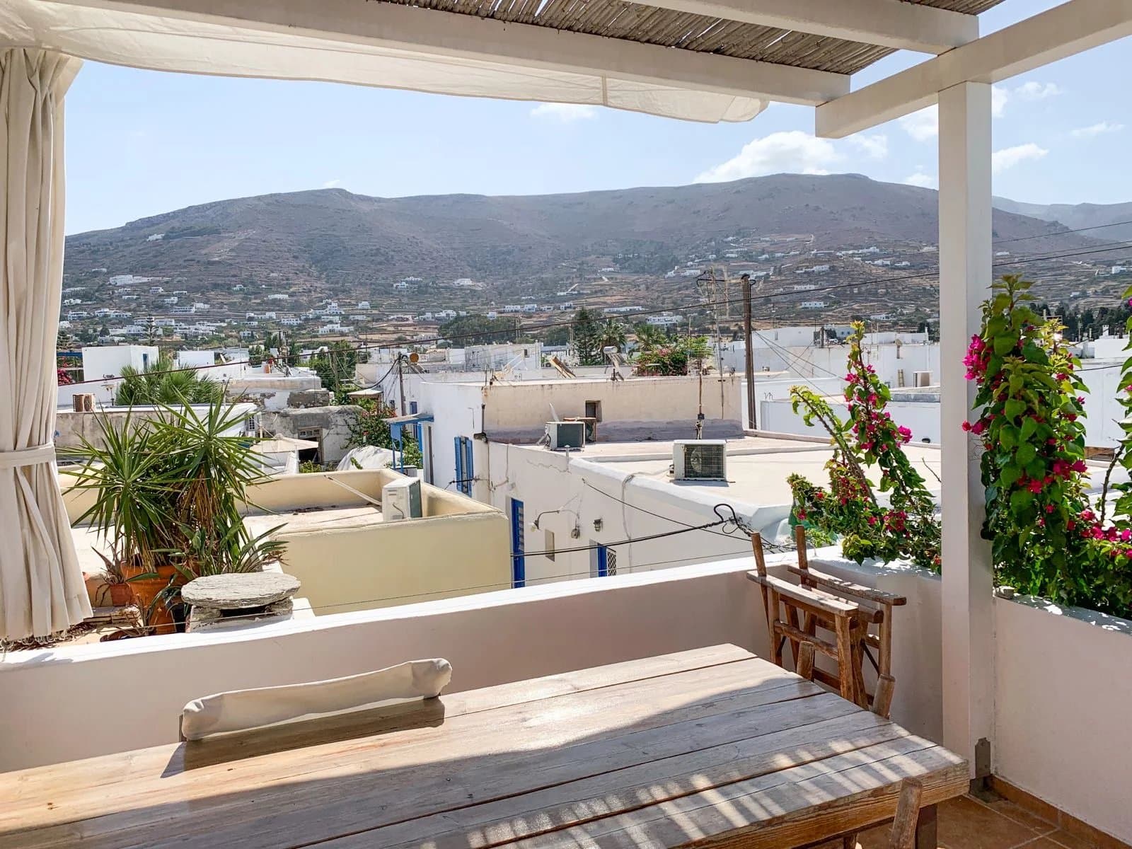 Traditional Cycladic Townhouse for Sale in the Heart of Parikia – Roof Terrace with Sea & Village Views - Image 1
