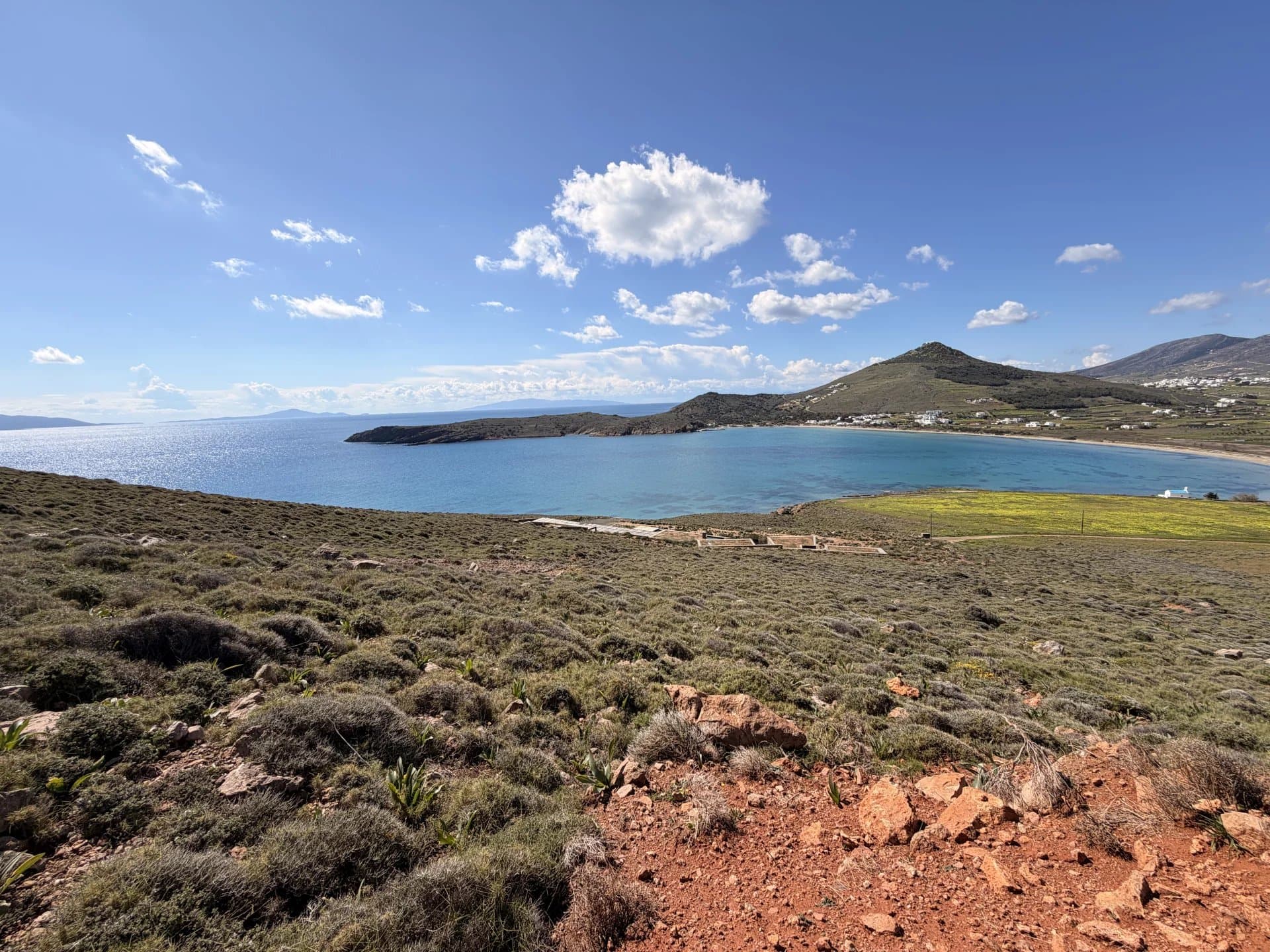 Between Sky and Sea – Rare Panoramic Plot Over Molos Bay, Paros - Image 3