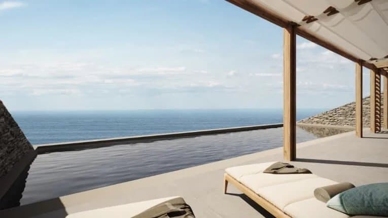 Panoramic Sea View Plot for Sale in Mersini, Ios – Development Opportunity - Image 1