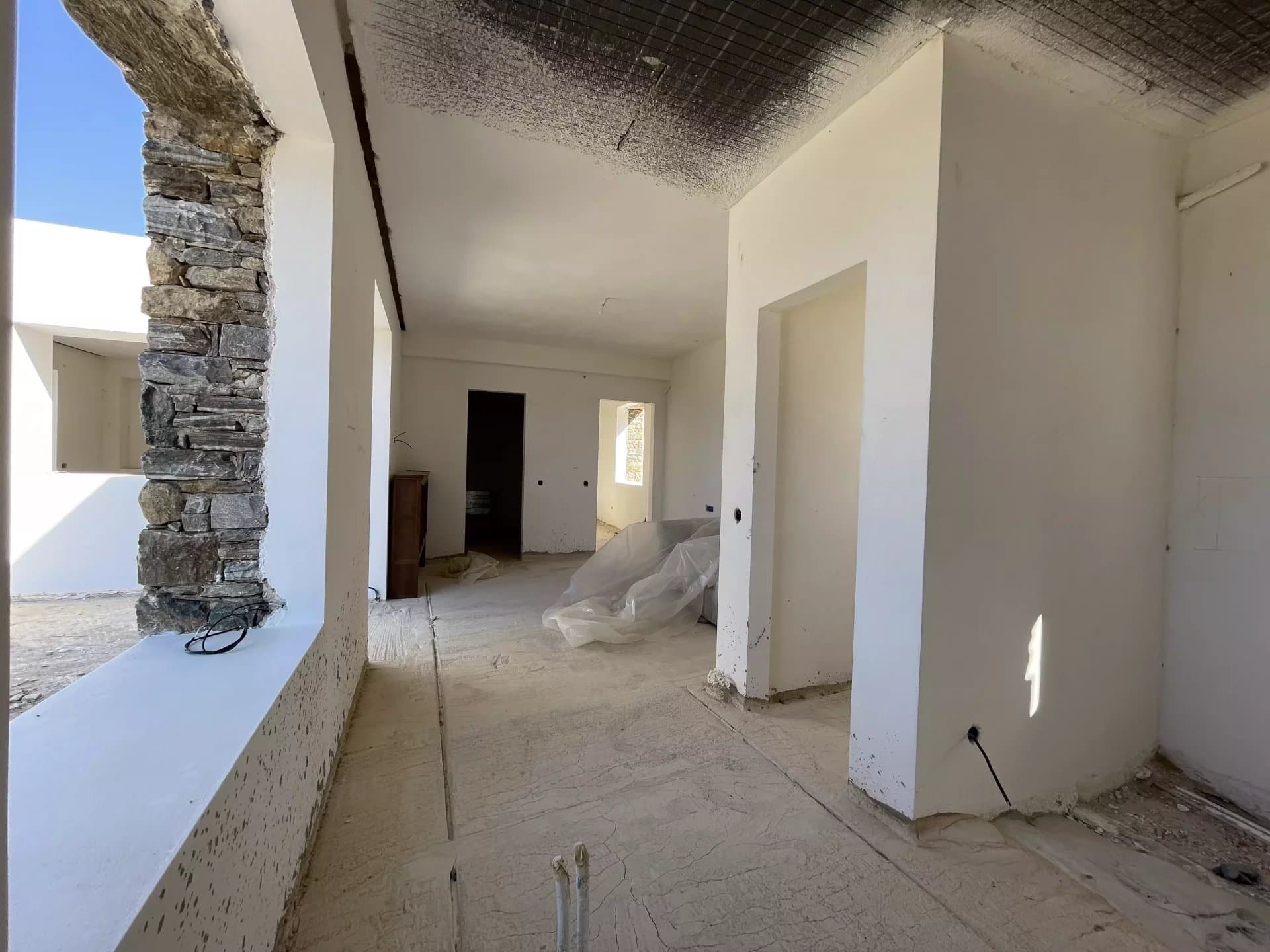 Elegant Stone Estate with Sea View – Agkairia, Paros - Image 12